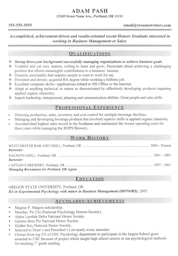 Professional Resume Good Resume Templates