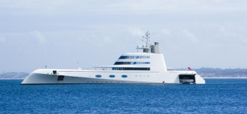 A top 0.01% income earner's yacht
