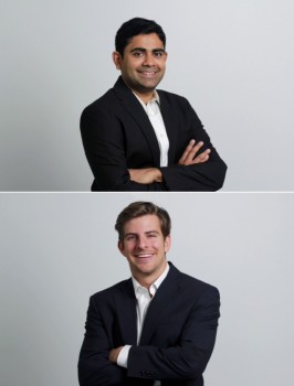 Founders of Sliced Investing. Top: Akhil Lodha. Bottom: Mike Furlong