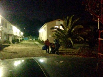 Dropping stranded passengers off back home in the projects
