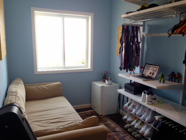 Standing Desk In Walk-In Closet