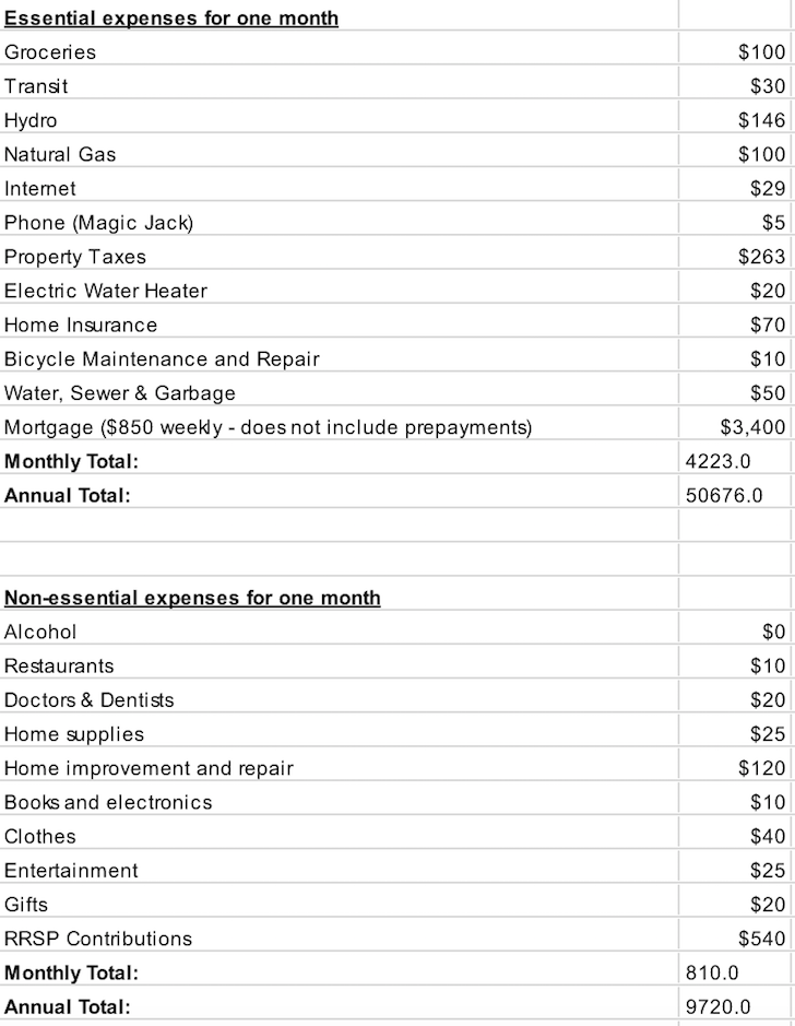 Sean Cooper Monthly And Year Expenses Chart