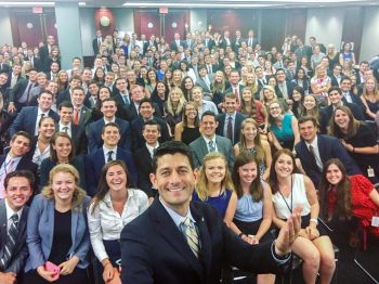 Paul Ryan Internship Selfie