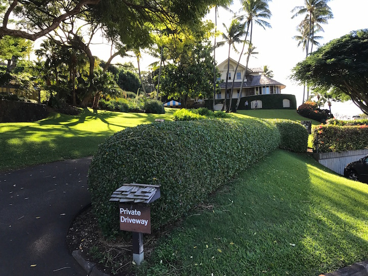 Punahou President's house right on campus