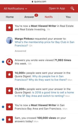 Financial Samurai on Quora