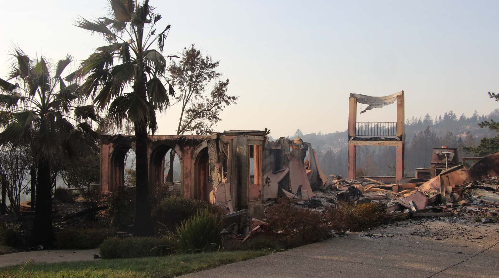 house burns down after fire