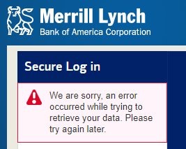 Merrill Lynch trading down