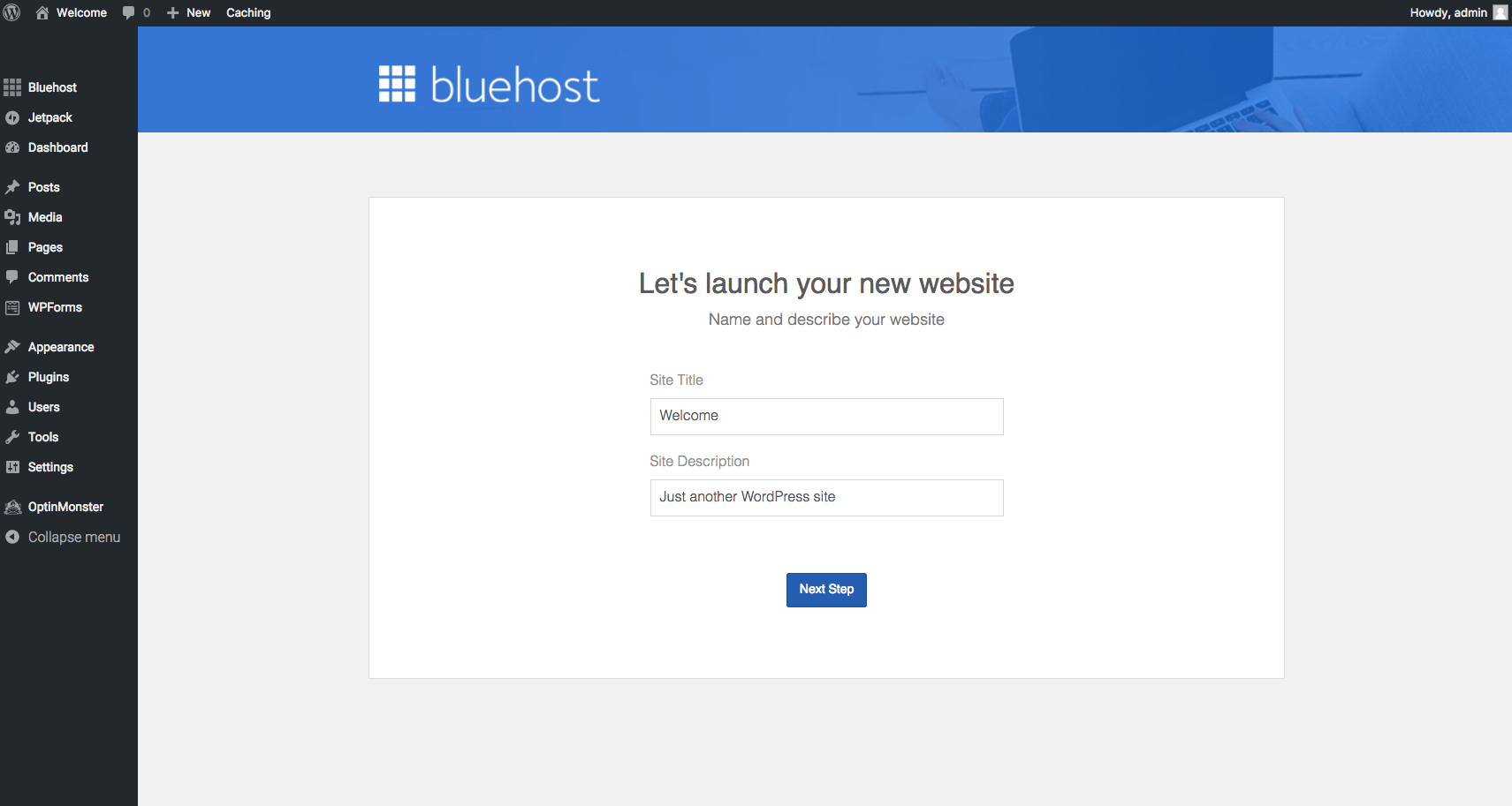 Bluehost signup - how to start a blog
