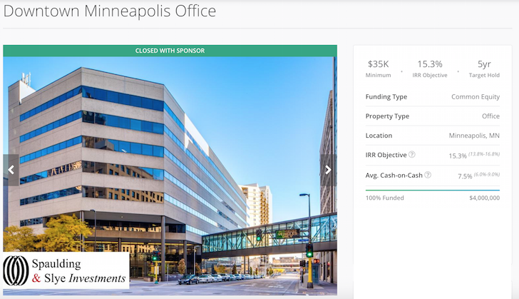 RealtyShares Minnesota Office Building Deal