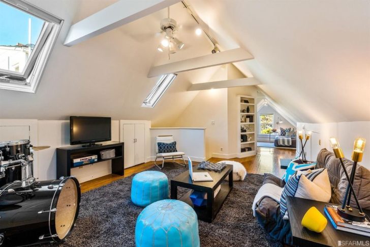Amazing remodeled attic for man cave, play room, or teenager room