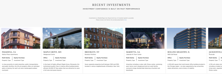 RealtyMogul Review: Recent Real Estate Crowdfunding Investments