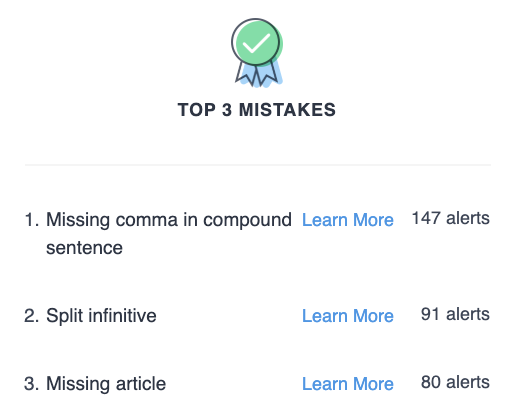 Top 3 Grammar Mistakes