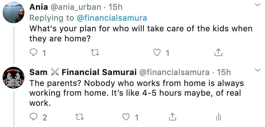 Work from home parents confused