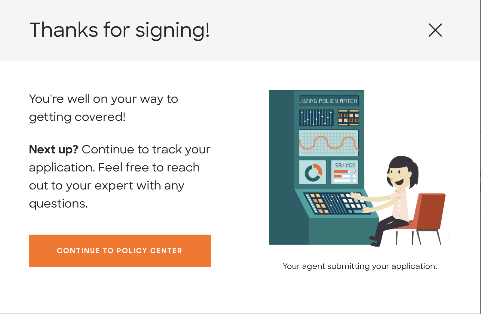 sign life insurance application