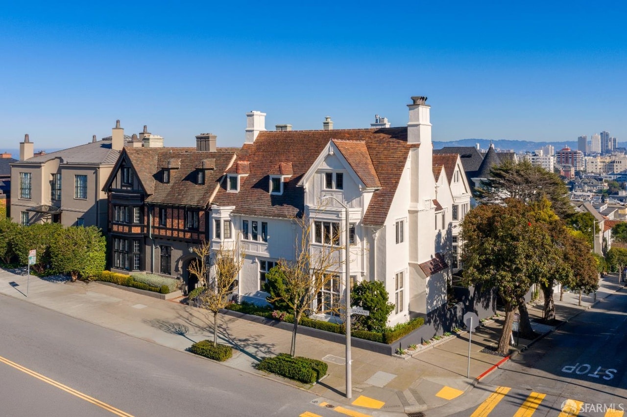 $12+ million dollar homes in Pacific Heights with no enclosed front yards and tiny back yards